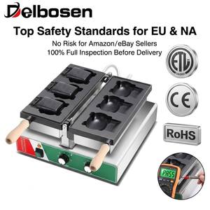 Máquina para Hacer Waffles Blios de Instalación Rápida, 1800W, 3 Ranuras, Acero Inoxidable, 220V 50Hz 60Hz, Fácil Operación para Tiendas de Postres y Panaderías - Product Image 5