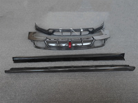 Véritable fibre de carbone C-Style pare-chocs avant lèvre diffuseur arrière jupe latérale Kit de carrosserie pour Porsche Cayenne Modification