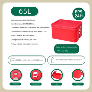 Glacière de camping extérieure 48L légère, durable, portable, avec isolation thermique EPS/PU et coins anti-collision pour aliments et canettes, usage domestique - Product Image 5