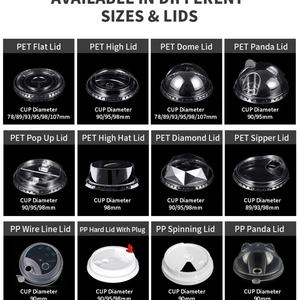 แก้วพลาสติก PET ใสแบบใช้ครั้งเดียว ทรงกลม ขนาด 10oz 12oz 16oz สำหรับกาแฟ น้ำผลไม้ เครื่องดื่ม ลดราคาพิเศษ รับพิมพ์โลโก้ตามแบบด้วย UV - Product Image 5