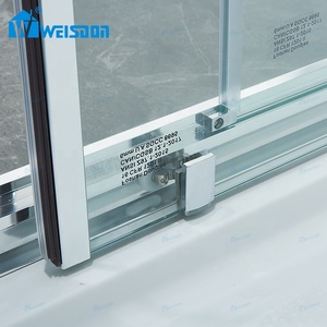 Weisdon Factory Direct Chrome Hardware Framed Aluminum Alloy Sliding Door Bathroom <strong>Shower</strong> <strong>Room</strong> - Product Image 5