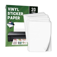 Papel Adhesivo Vinílico Mate A3/A4 para Impresora de Inyección de Tinta, Resistente al Agua, para Impresión Directa, Venta al Por Mayor