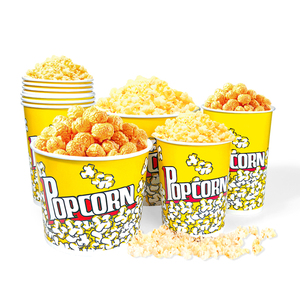Gobelet en papier KFC <span class=keywords><strong>de</strong></span> grande taille avec logo personnalisé, 64 oz, 85 oz, 120 oz, gobelet en papier pour poulet frit, popcorn, seau avec couvercle - Product Image 1
