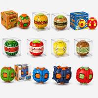 Hamburger Fruit Multi-Style Fidget Spinner Bal Drukknop Draaiende Gyro Stressverlichtende Speelgoed voor Volwassenen Kinderen Kantoor Bureau Vingermassage