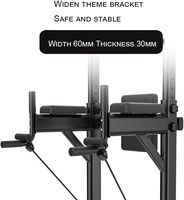Barra Horizontal Ergonómica Acolchada para Gimnasio, Estación de Dominadas, Equipo de Calistenia, Entrenador Funcional para Fortalecimiento del Core