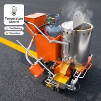Machine de marquage routier manuelle Lighten Traffic LT-TMA - Largeur de 15 cm - Pour lignes de stationnement - Faible coût d'entretien - Garantie 1 an