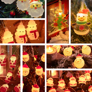Santa Claus <strong>String</strong> <strong>Lights</strong> Slice Holiday Lighting Fruit Fairy Lamp Luminous Strawberry Apple Background Curtain Lamp - Product Image 3