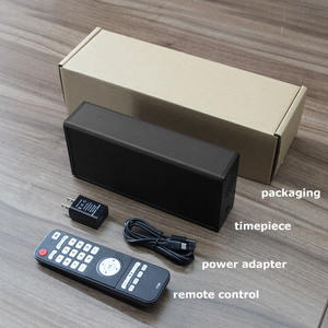 CHEETIE CP01 Brillo ajustable 12H/24H Funciona con pilas 1,8 pulgadas <span class=keywords><strong>Reloj</strong></span> LED blanco <span class=keywords><strong>Reloj</strong></span> de mesa de escritorio Mini - Product Image 5