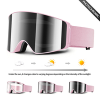 Lunettes de ski magnétiques avec protection UV400, verres photochromiques polarisés, lunettes de sport pour la neige, lunettes de ski CE, fabricant de lunettes de ski personnalisées