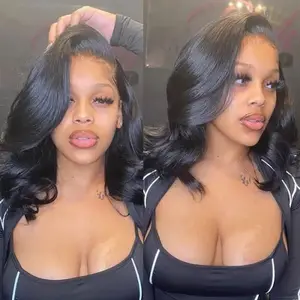 Jazz Factory Body Wave 180% Density Raw Human Hair 4x4 5x5 Lace Closure Wig Virgin Human Hair 13x4 Lace Wig For Black Women