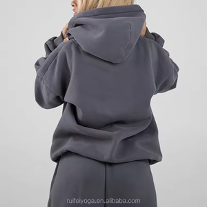 Sudadera con capucha de algodón de alta calidad Sudadera con capucha de algodón grueso de gran tamaño Logotipo personalizable Sudadera con capucha para hombre - Product Image 5