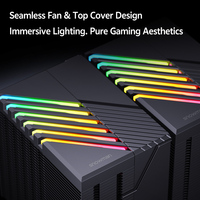 Refroidisseur de processeur SNOWMAN MX660, 6 caloducs, double ventilateur 120 mm RGB ARGB, roulement fluide, faible bruit, dissipateur thermique en aluminium, compatible Intel AMD