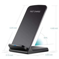 Chargeur sans fil rapide ultra-mince portatif du chargeur sans fil 15w pour le téléphone portable avec le support de téléphone