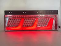 Feu arrière multifonctionnel universel à LED 24V étanche pour camions japonais remorques tracteurs lourds ABS rouge