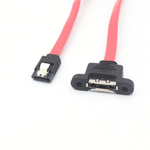 Cable adaptador SATA a eSATA de un solo puerto, interfaz eSATA SATA, conector de chasis I/O, cable de cobre moldeado por inyección - Product Image 1
