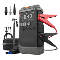 Démarreur portable OEM/ODM 4-en-1 1000A 12V à charge rapide, lumière LED, écran numérique anti-étincelles, gonfleur de pneus 150 PSI, urgence