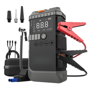 Портативное пусковое устройство OEM/ODM 4-в-1, 1000А, 12В, с быстрой зарядкой, LED-фонарем, защитой от искр, цифровым дисплеем, насосом для подкачки шин 150PSI, для экстренных ситуаций - Product Image 1