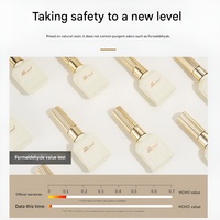 15ml UV LED Gel Vernis À Ongles Longue Durée Transparent Base Top Coat pour DIY Home Salon Use Style Français Sans Hema
