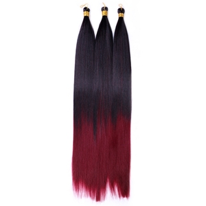 شعر طويل اصطناعي من عظم حريري مستقيم للشعر بالجملة يدعم الكروشيه المخصص عظم المهر الحريري مرفق مستقيم - Product Image 5