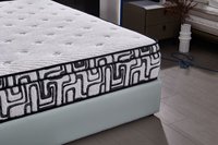 Matelas à ressorts ensachés de luxe pour hôtel, avec mousse à mémoire de forme Cloud et Euro Top, compressé sous vide et enroulable