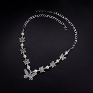 Collana con ciondolo a farfalla gotica per donna girocollo estetica accessori a catena Grunge ragazza colletto Indie gioielli amici - Product Image 5