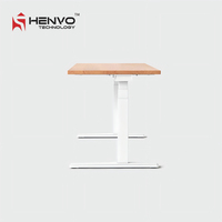 Bureau debout contemporain en acier, design ergonomique, mémoire automatique, réglage de la hauteur extensible, intégré, pour usage commercial