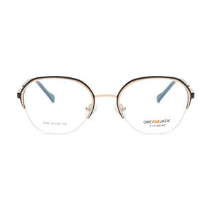 กรอบแว่นตาทรงวงรีสำหรับผู้หญิงเกรย์ล็อค 5095 กรอบเต็มฝังเพชร เลนส์ป้องกันรังสียูวีแบบแฟชั่น - Product Image 2