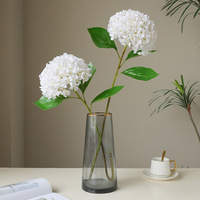 Bunga Hydrangea Buatan Sutra Batang Tunggal Seri G Ukuran Kecil Gaya Baru untuk Dekorasi Rumah Bergaya Eropa dan Fotografi