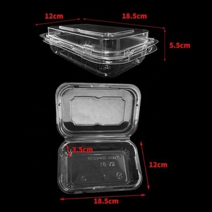 Hình chữ nhật rõ ràng nhựa bản lề <span class=keywords><strong>container</strong></span> thực phẩm vỏ sò salad trái cây nhựa <span class=keywords><strong>container</strong></span> để đi để bán - Product Image 6