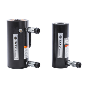 Gatos/cilindros hidráulicos de aluminio, serie RAR, 100 toneladas, 70MPa, peso ligero, doble acción - Product Image 3