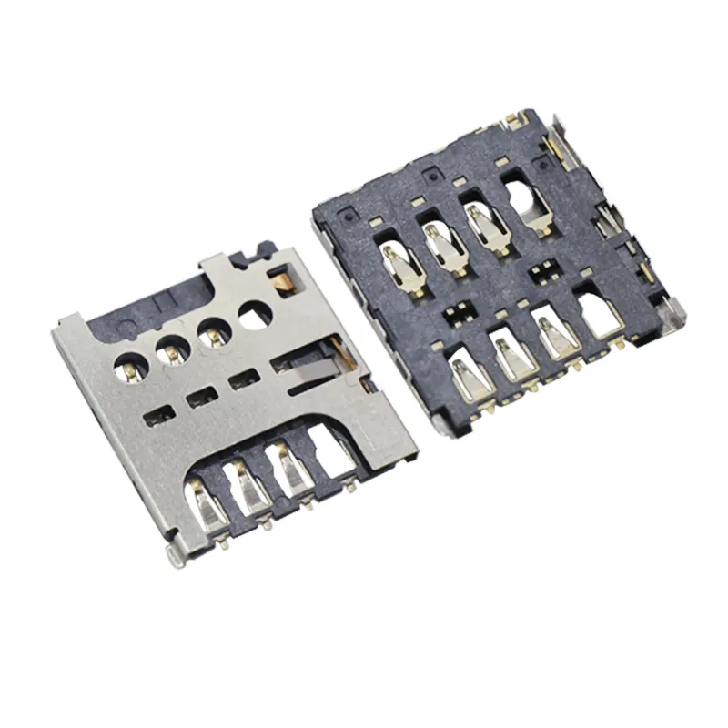 Push-Pull Type Micro SIM card Holder 6 Pin H1.4 RoHs MOLEX 787270001 PCB SMD socket P/N 102312892