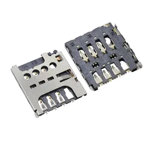 Suporte de cartão micro sim, tipo push-pul, 6 pinos, h1.4, resistente molex 787270001, pcb, smd, soquete p/n 102312892