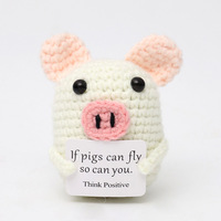 Jouets en peluche bon marché en gros, poupée tricotée, kit de tricot à la main, animal en peluche, kit de crochet, jouet artisanal, porte-clés doux