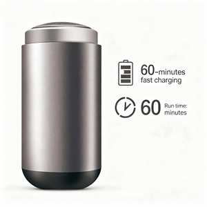 Mini rasoir de poche en aluminium pour homme, rotatif, rechargeable par USB, portable, utilisation humide et sèche, étanche, pour voyage, ultra compact, format de poche - Product Image 5