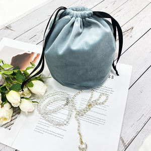 Nouvelle pochette en velours personnalisée sérigraphie logo de broderie pour le stockage du maquillage <span class=keywords><strong>pinceaux</strong></span> de soins de la peau cosmétiques lunettes chaussettes - Product Image 4