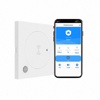 Détecteur de Présence Humaine Tuya WiFi 24G à Radar à Ondes Millimétriques avec Capteur de Lumière et Contrôleur d'Interrupteur pour Garage et VR