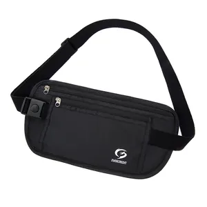 New Fashion Women Waterproof Nylon Fanny Pack Waist Bag Purse Chest Bag Crossbody Belt Sport Bag Black Pillow Water Proof Men