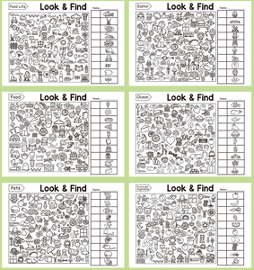 공장 직판 친환경 교육용 어린이 종이 찾기 책 관찰력 집중력 향상 - Product Image 4
