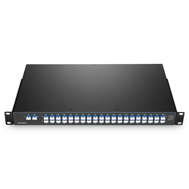 High Quality Dual Fiber DWDM Mux Demux 40 Odd Channels Super C-Band 150GHz 190.7-196.6THz 5.5dB Typical IL Fiber Optic Equipment