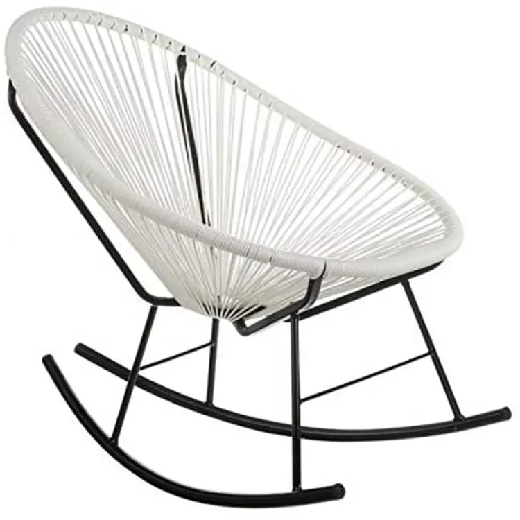 Modern Cadeiras Acapulco Outdoor Rocking Chair Indoor rattan rocker chair plastic beach lounge chair