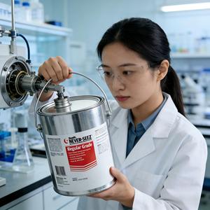 zt119 Bostik NS-168 NEVER.SEEZ Anti Seize Lubricating Adhesive Compound Regular Grade 8 LB. <b>Flat</b> Top Can for Transportation Use - Product Image 6