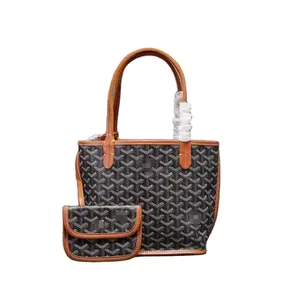 Doppelseitige Mini-Einkaufstasche Leder auf Blumen tasche multifunktion ale tragbare Luxus-Damen handtasche