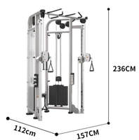 Machine de musculation multifonctionnelle à 3 stations avec croisement de câbles, entraîneur fonctionnel pour 3 utilisateurs, idéale pour les salles de sport – Vente directe usine