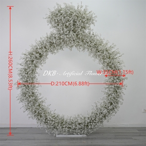 DKB Hot Selling Silk Wedding Arch Floral Arrangements with Customizable Size Eco-Friendly <b>Backdrop</b> for Weddings & <b>Parties</b> - Product Image 2