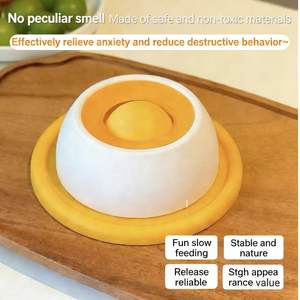 Juguete para Gatos Antiderrames, Dispensador de Golosinas Crujientes, Resistente a Mordidas, Juguete para Lamer para Gatos, Alimentador Lento para Mascotas - Product Image 3