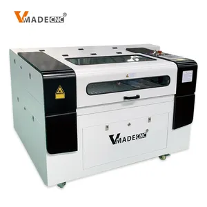 6090 work area 100w dual laser head moving seperately smart control economical co2 laser cutting