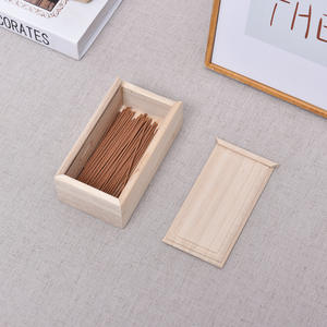 Handgemaakte opbergdoos van massief beukenhout met bamboe wierookhouten deksel, cadeauverpakking, gestempeld met 'Handgemaakt' kenmerken - Product Image 2