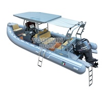 Bateau pneumatique de croisière familial Yoolwin 660 cm certifié CE à vendre