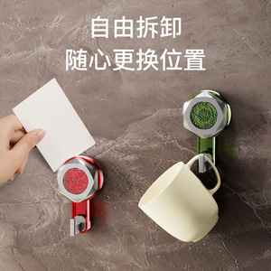 L-Shaped <b>Suction</b> <b>Hook</b> Polished Stainless Steel Strong Adhesion Bathroom Kitchen Wall Mounted Towel Holder - Product Image 3