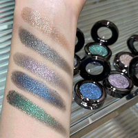 Fard à paupières haute pigmentation, poudre pressée, scintillant, waterproof, teinte foncée, mono, multichrome, maquillage, logo personnalisé, marque privée